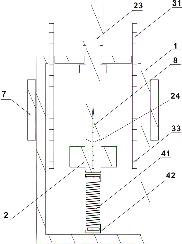 Safety blood taking needle structure