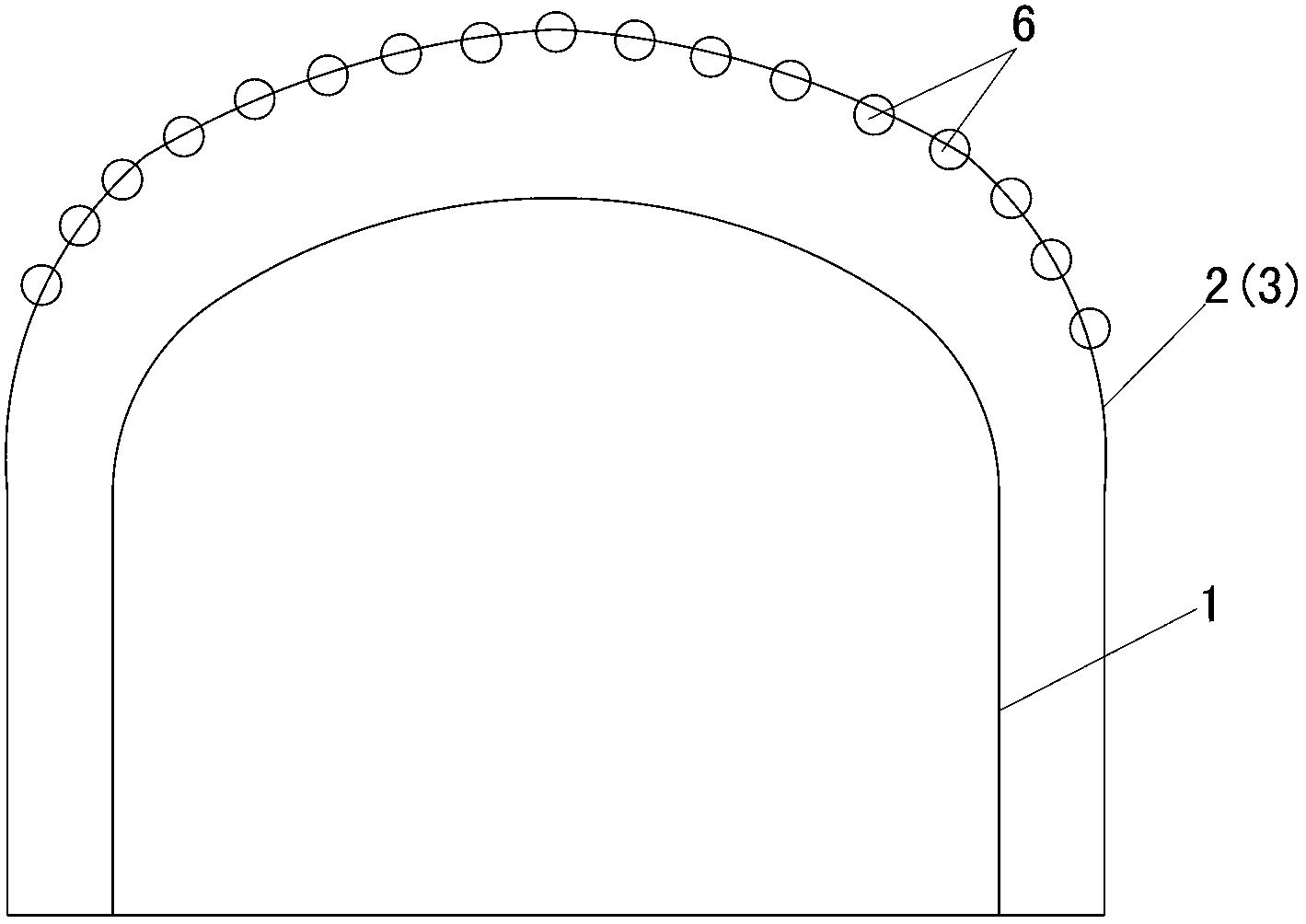 Support method used in passing water guide fracture structure in mine exploration