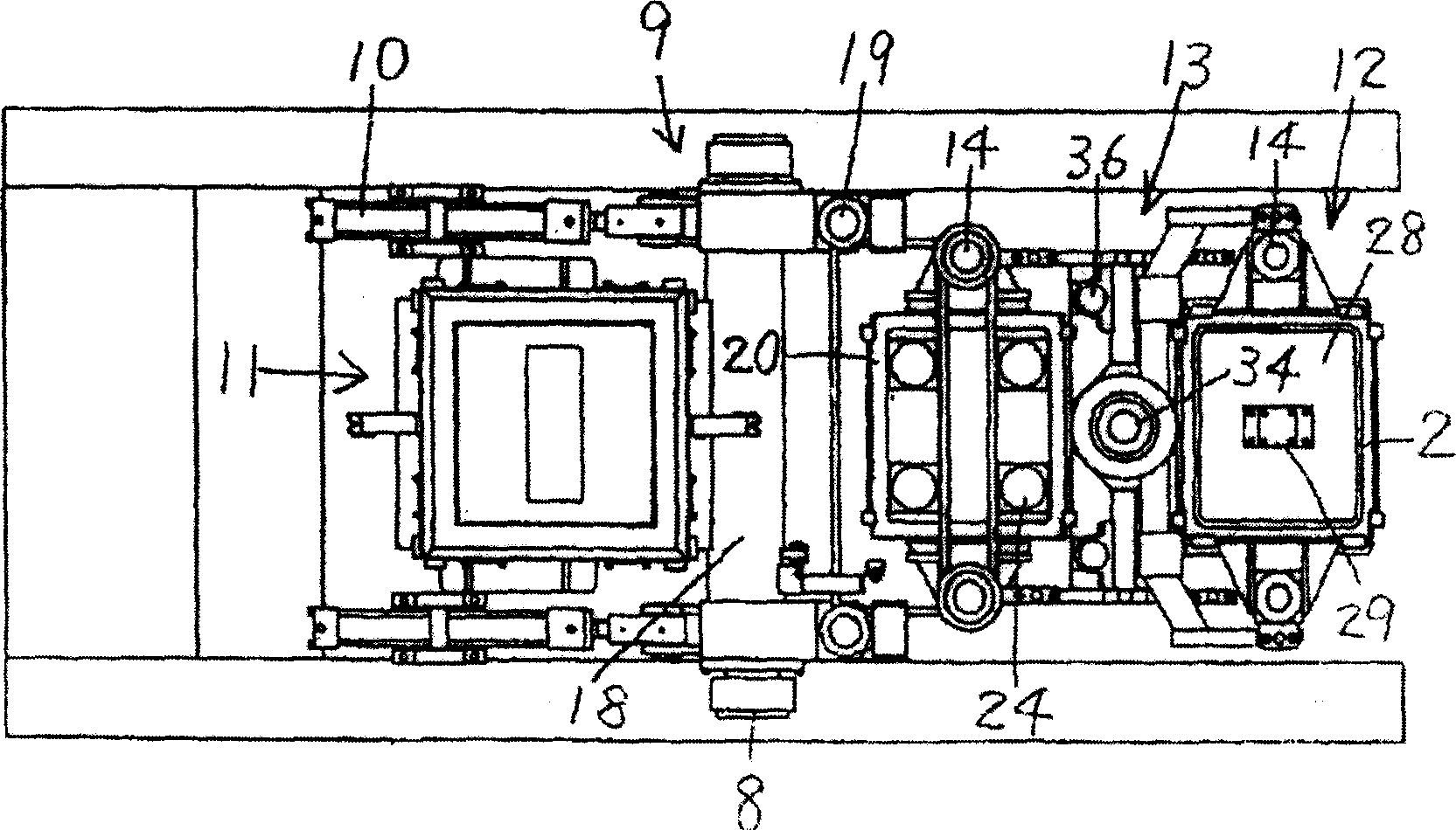 Method and device for forming flaskless cope and drag, and method of replacing matchplate