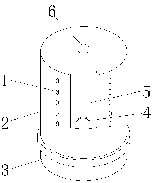 Natural enemy insect storage and release device and use method thereof