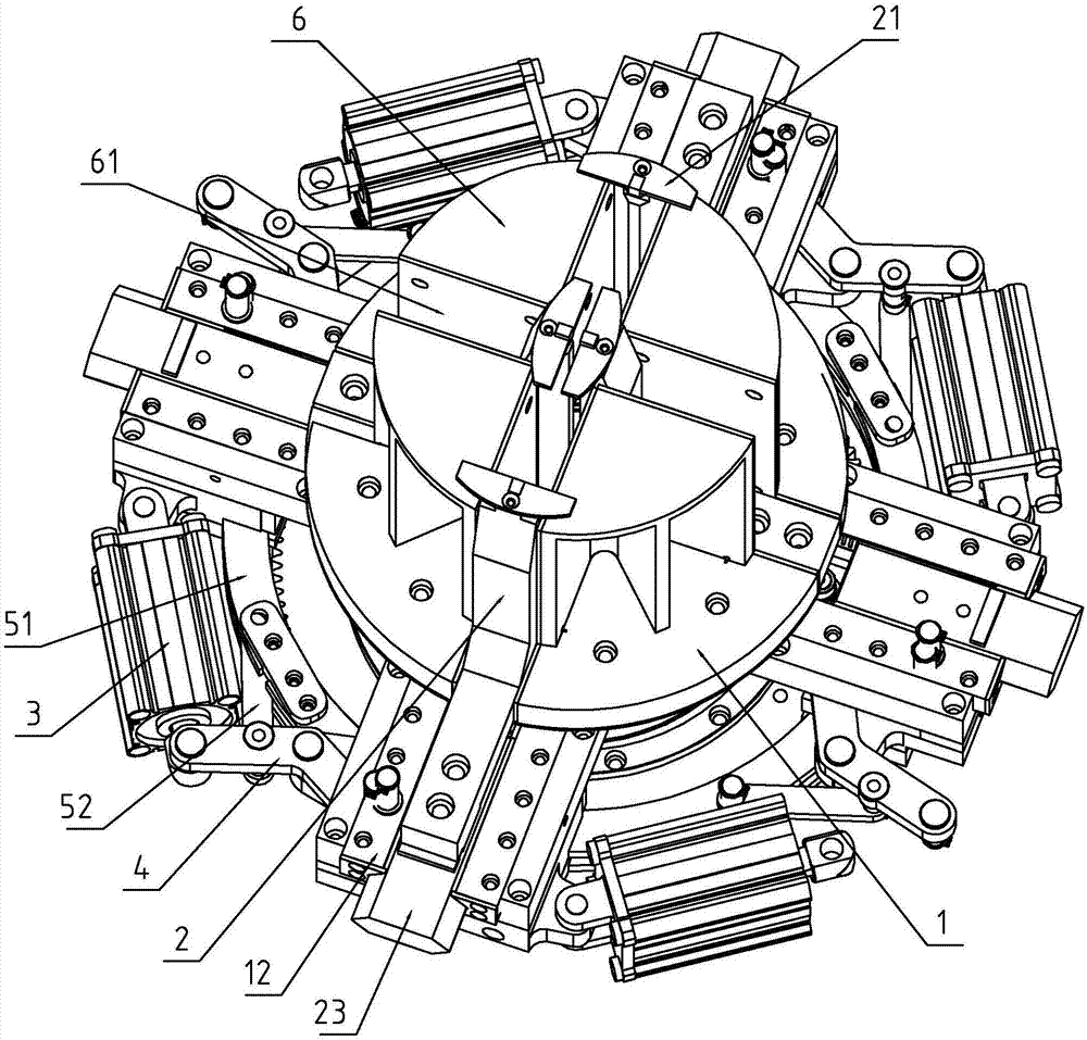 Four-jaw chuck