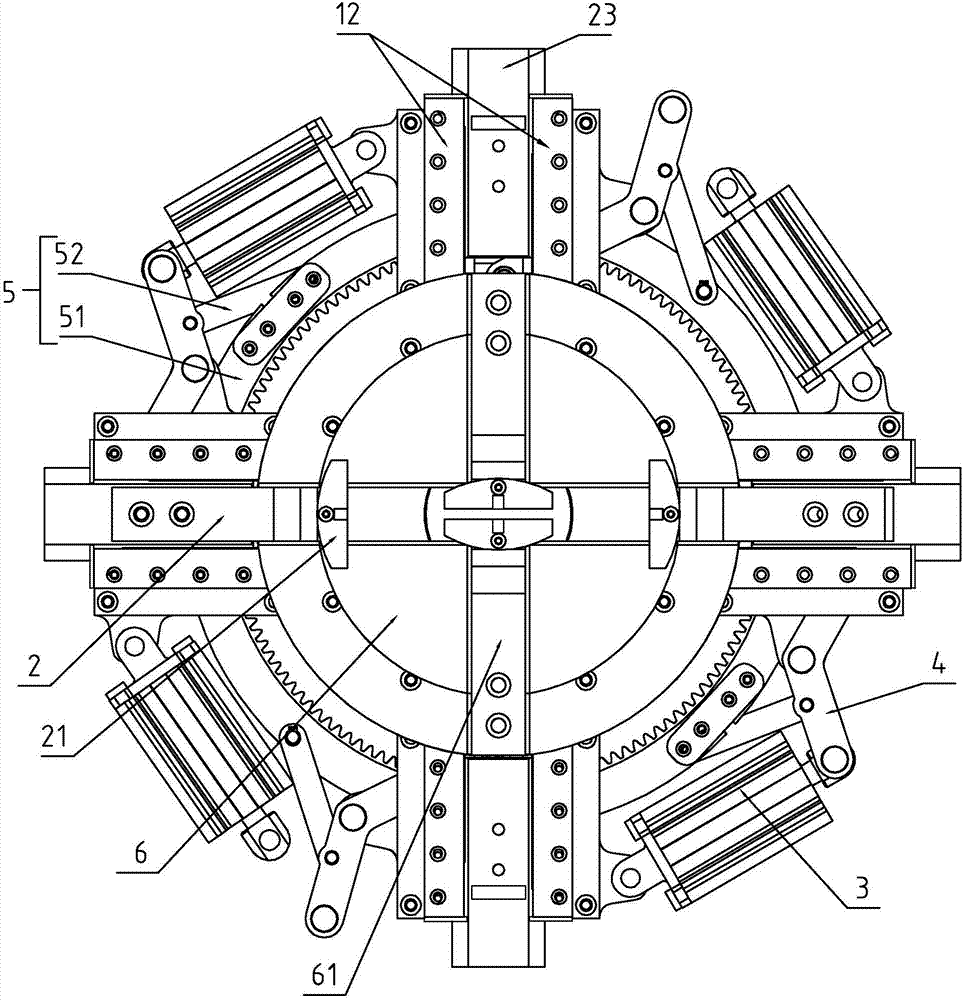 Four-jaw chuck