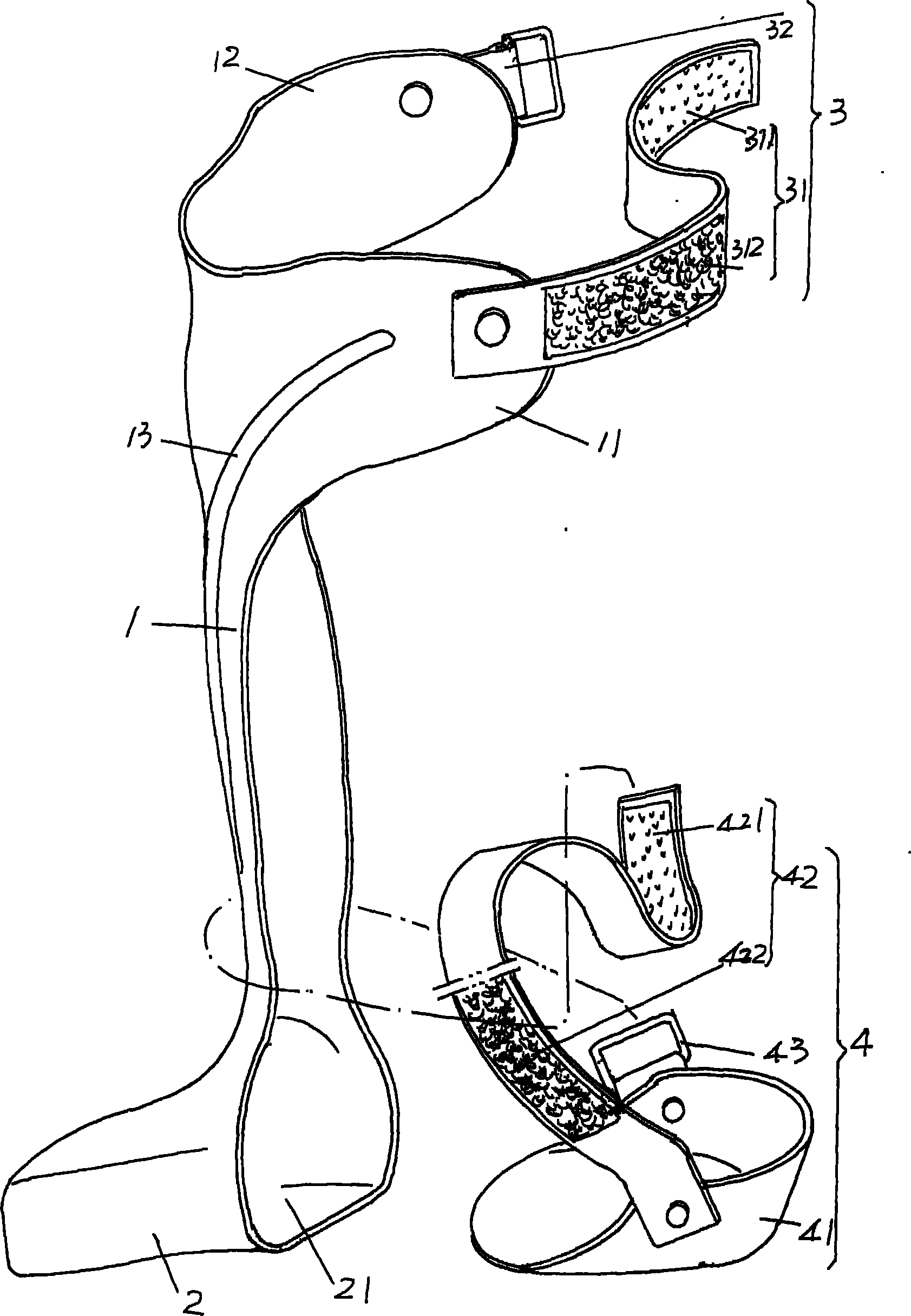 Forward ankle orthopedic instrument