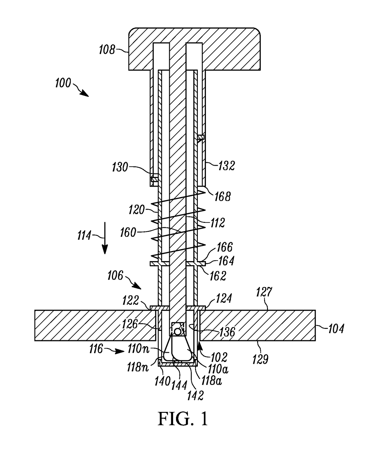 Heat sink connector pin and assembly