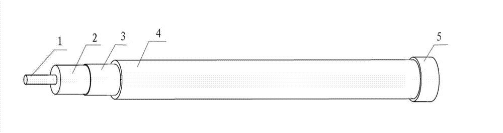 Coaxial strain sensor filled with discontinuous media