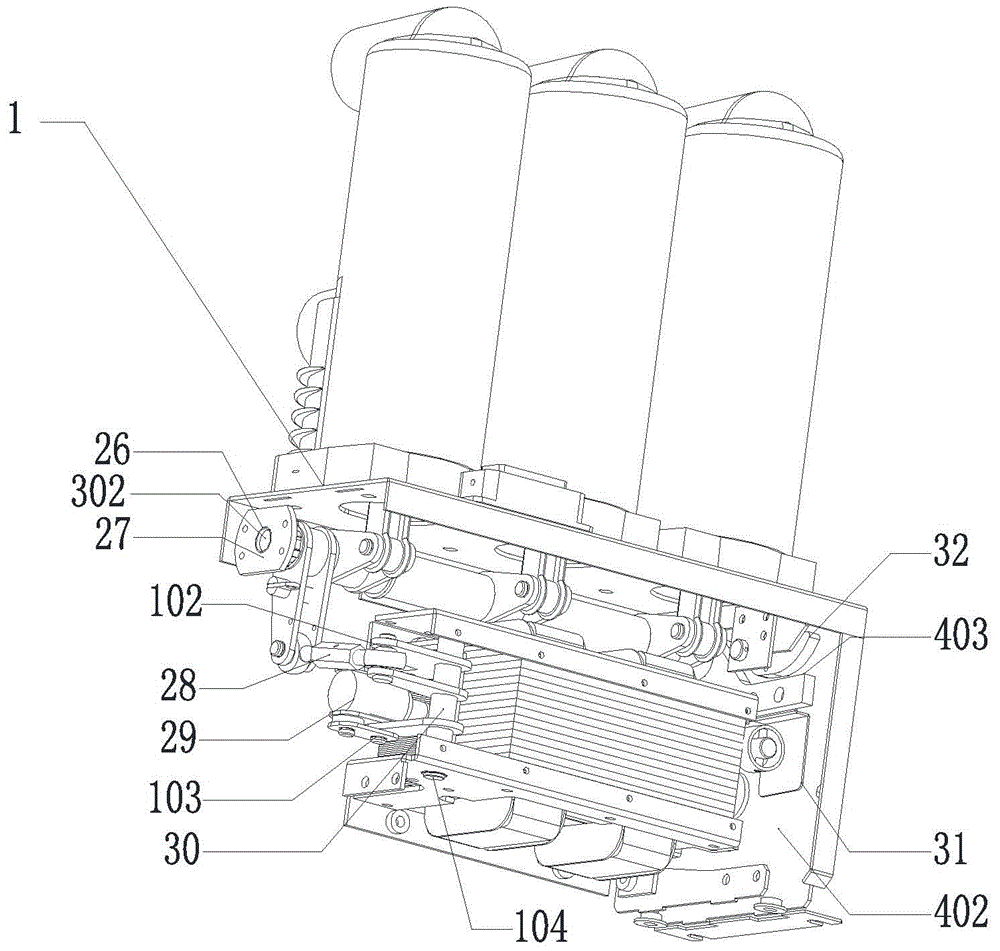 Permanent-magnet vacuum circuit breaker switch