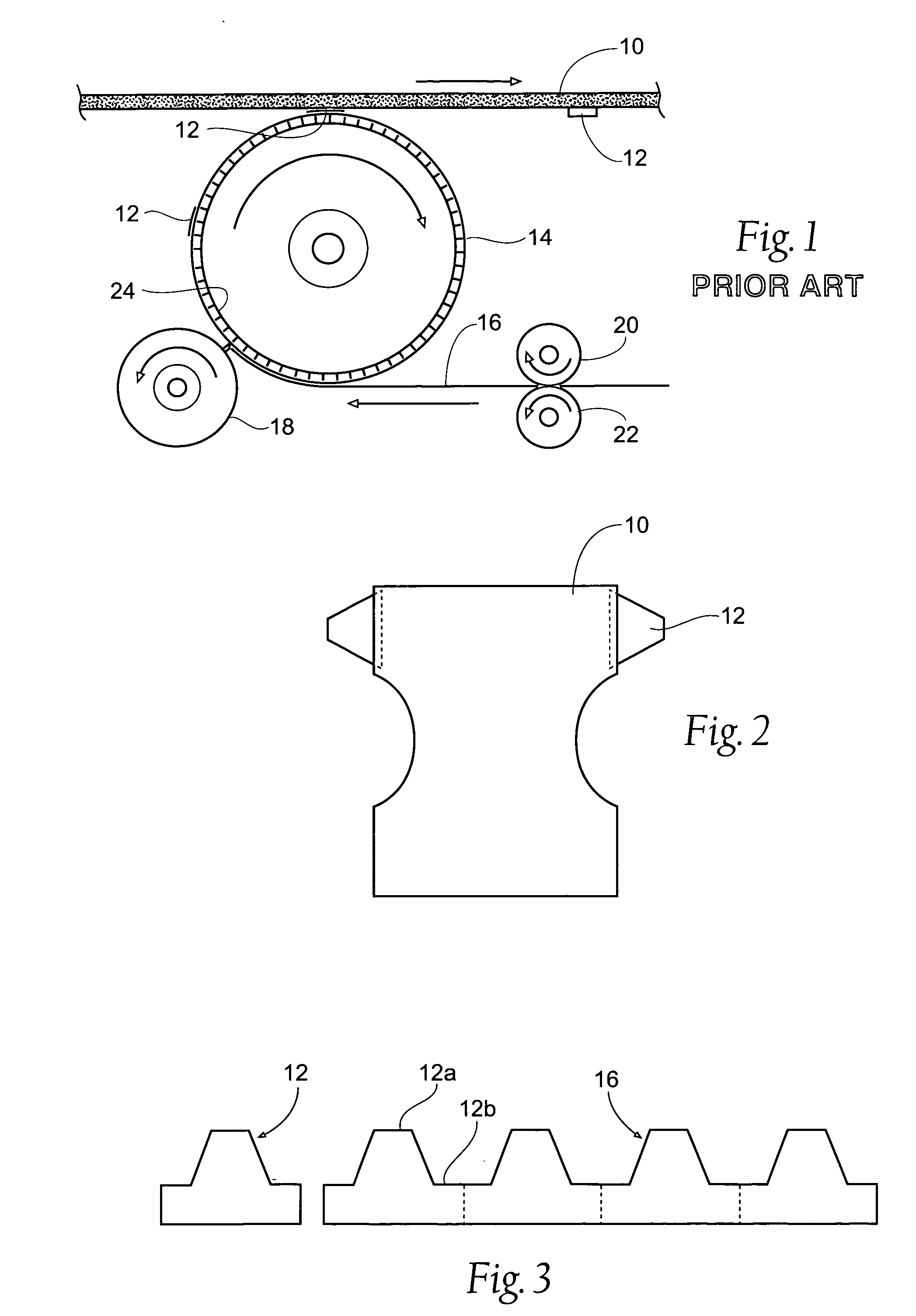 Methods and apparatus for application of nested zero waste ear to traveling web