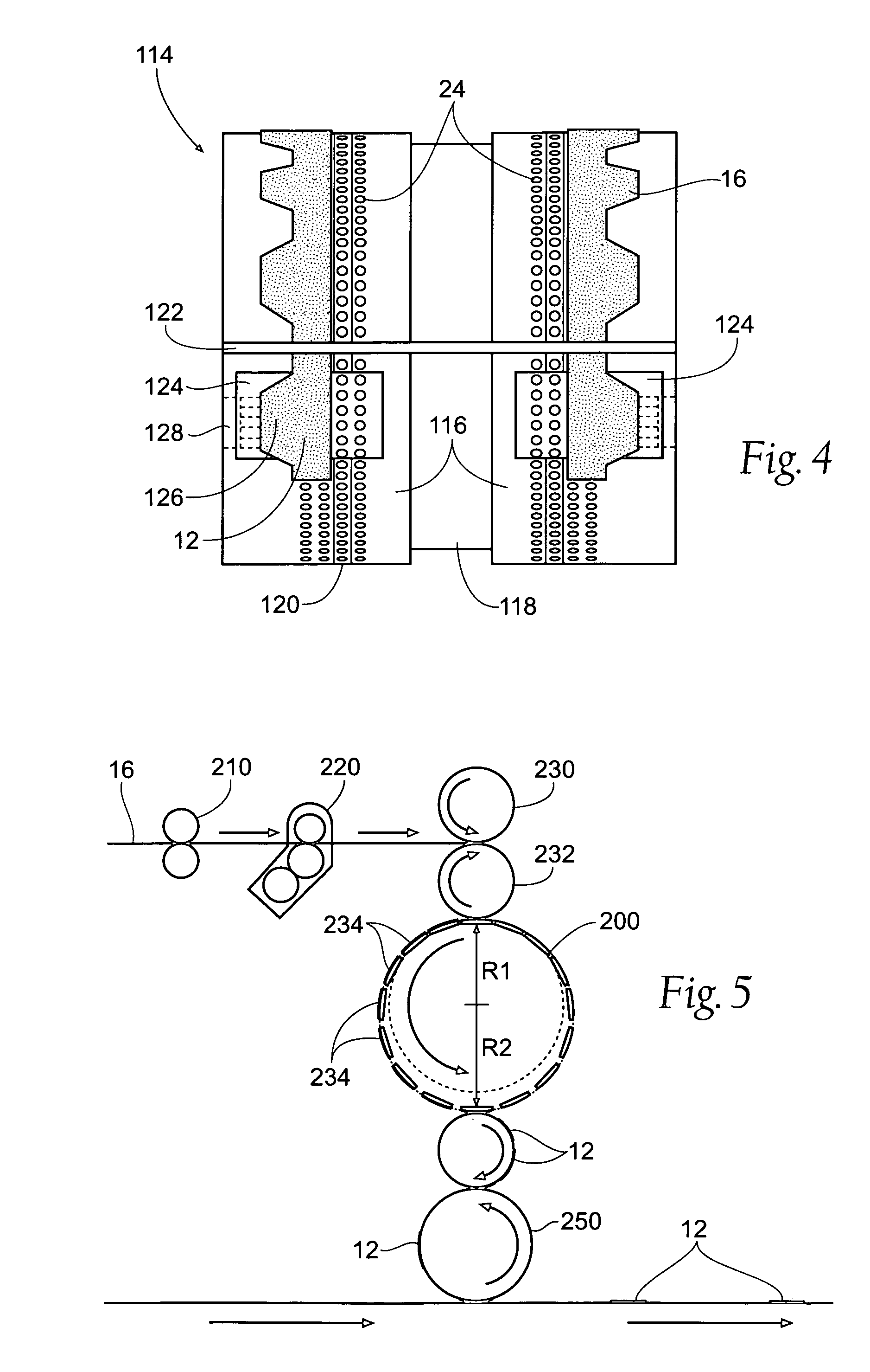 Methods and apparatus for application of nested zero waste ear to traveling web