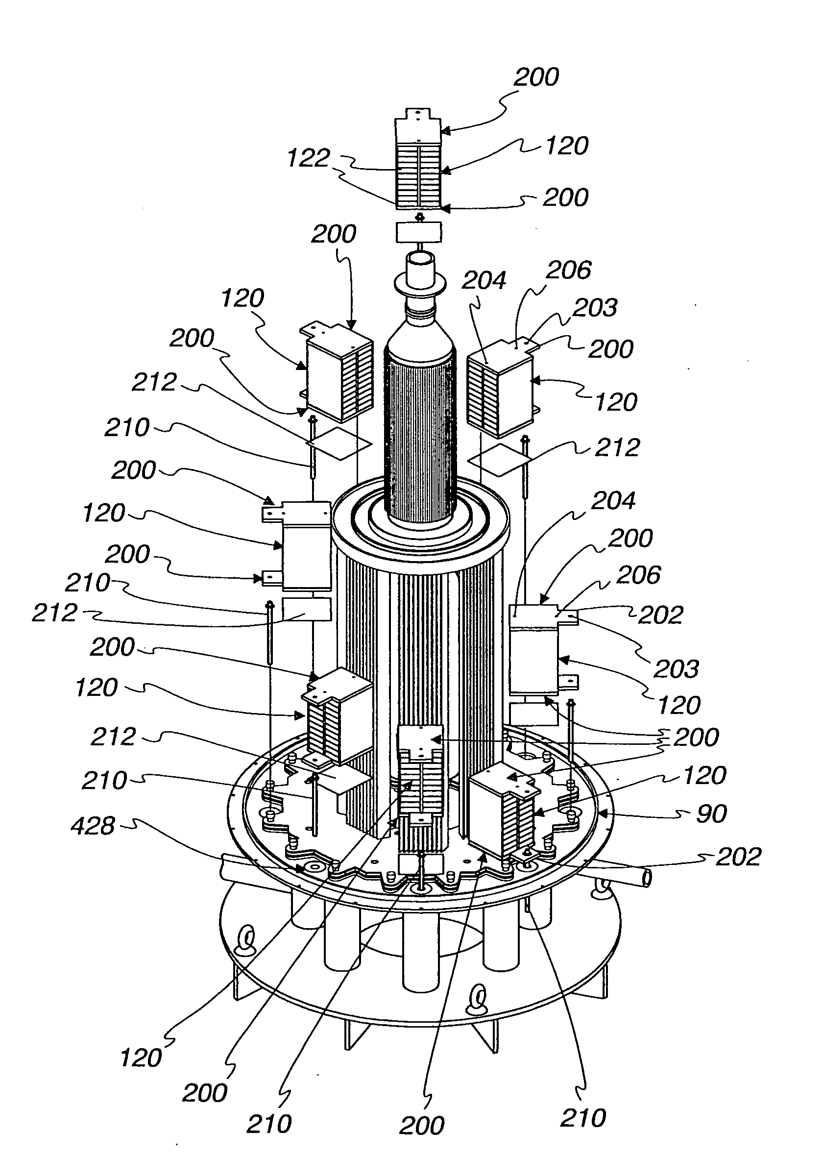 Integrated solid oxide fuel cell and fuel processor