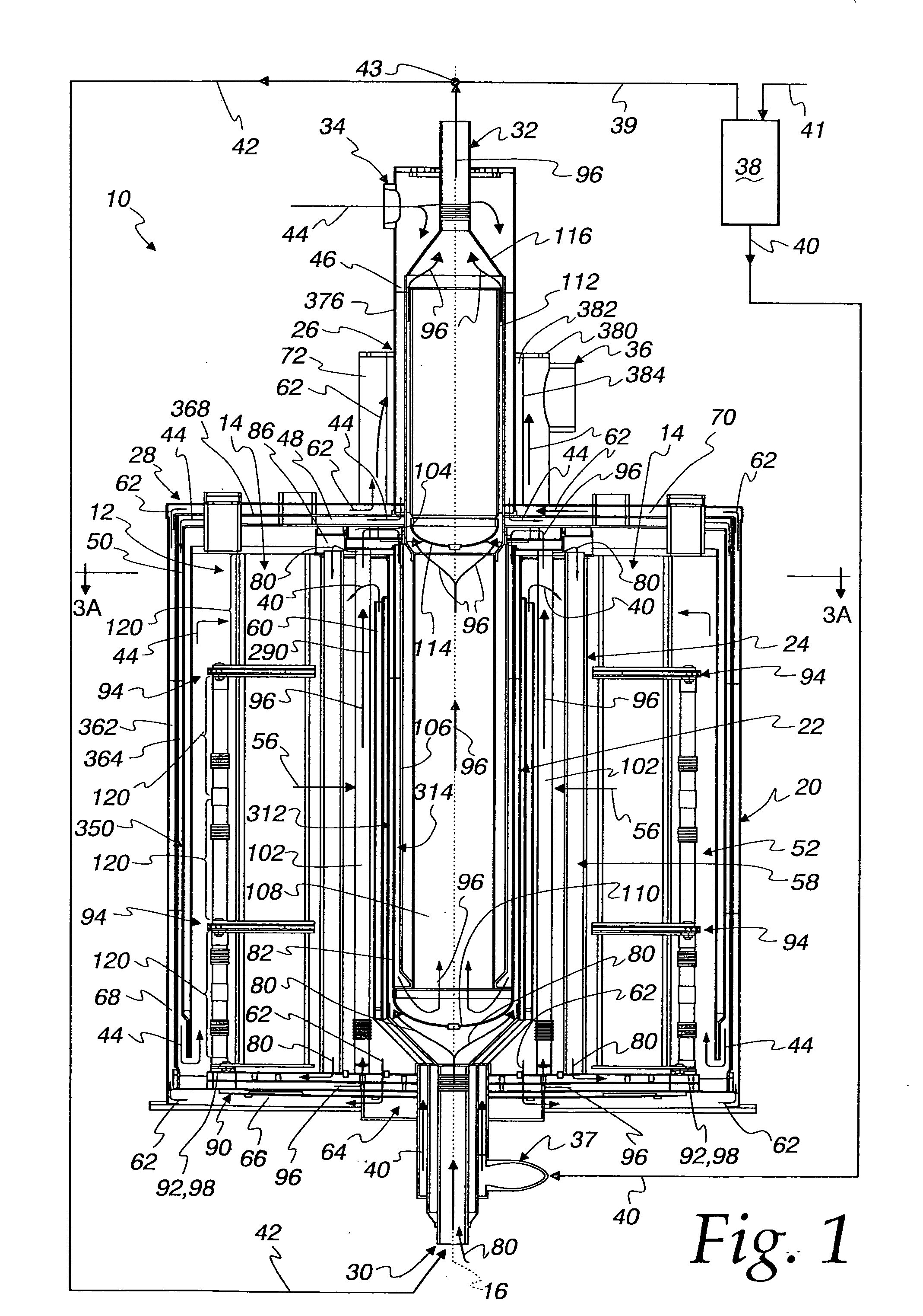 Integrated solid oxide fuel cell and fuel processor