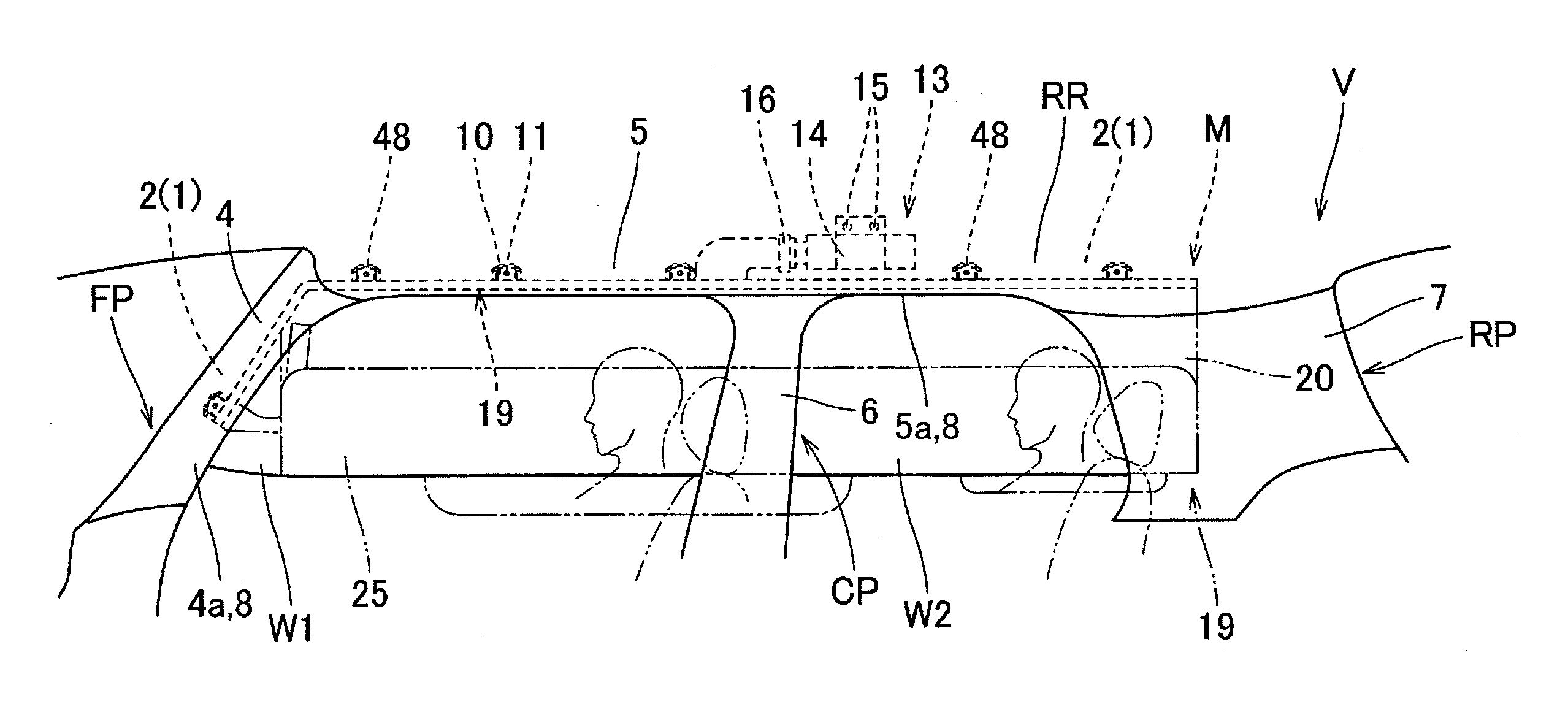 Head protection airbag apparatus