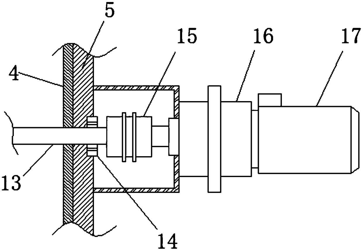 Anti-blocking muddy water type shield tunneling machine stirring device