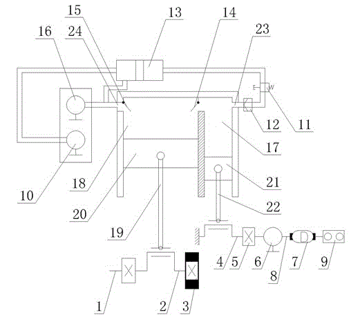 Hydraulic variable-speed transmission device