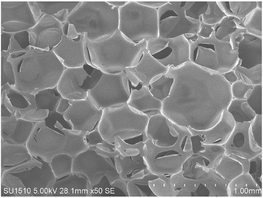 Hard closed melamine foam and preparing method thereof