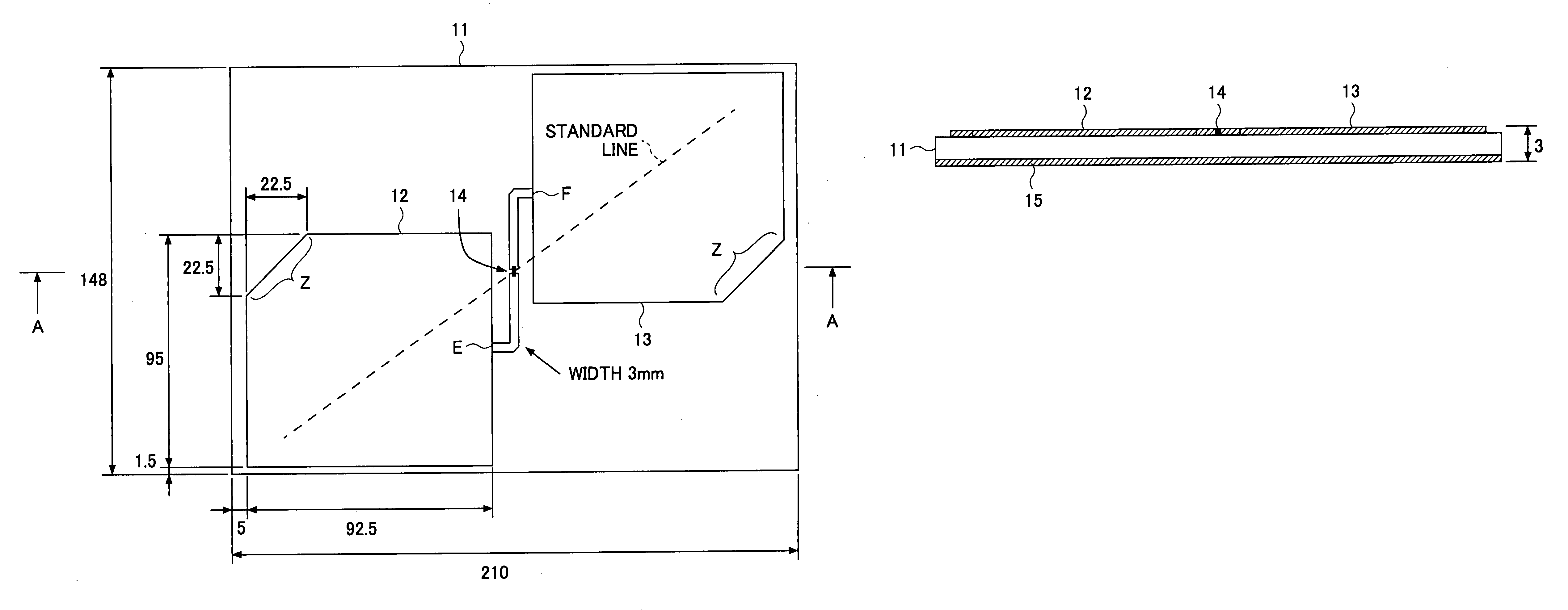 Radio frequency identification tag and antenna for radio frequency identification tag