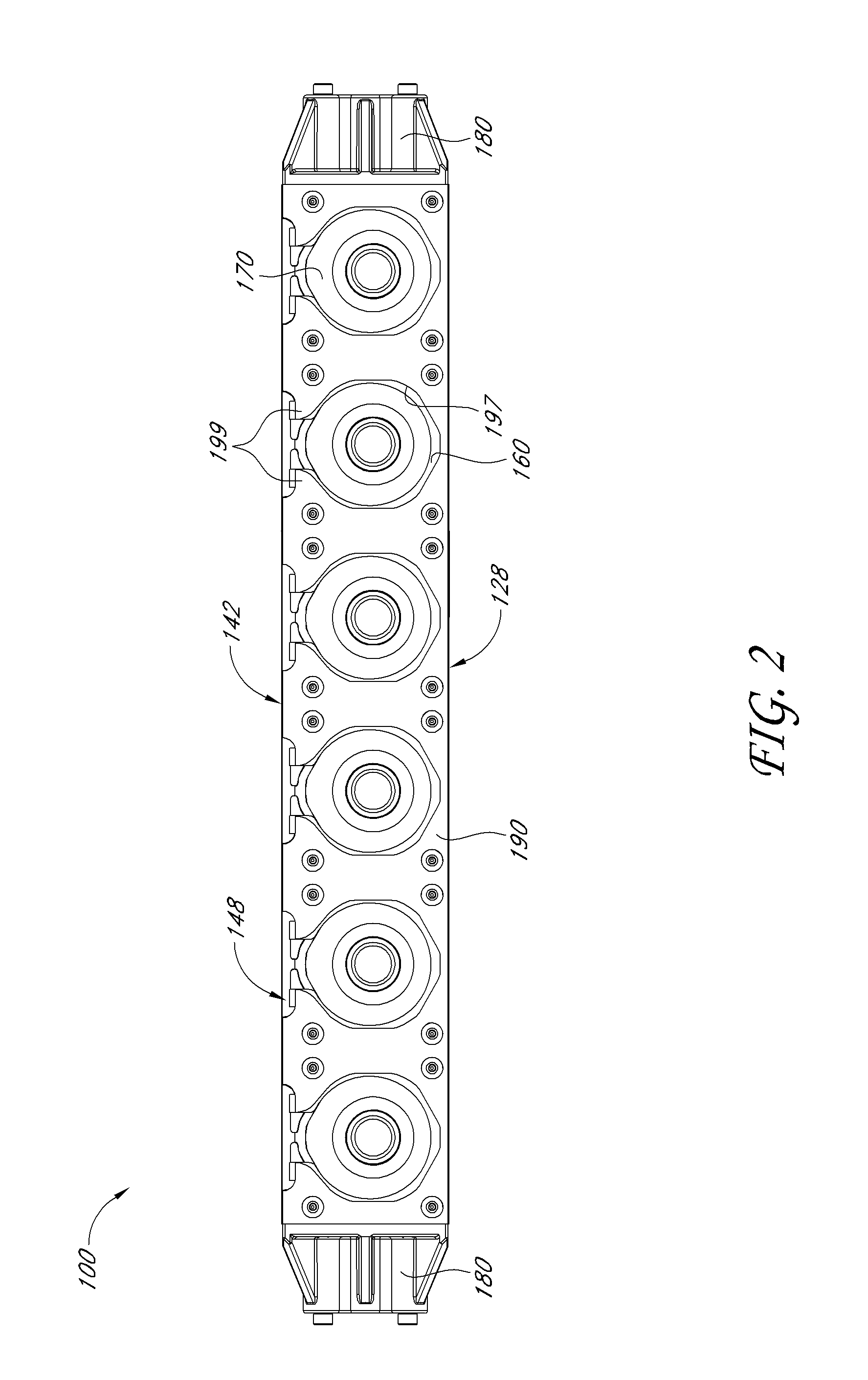 Modular manifold with quick disconnect valve fittings