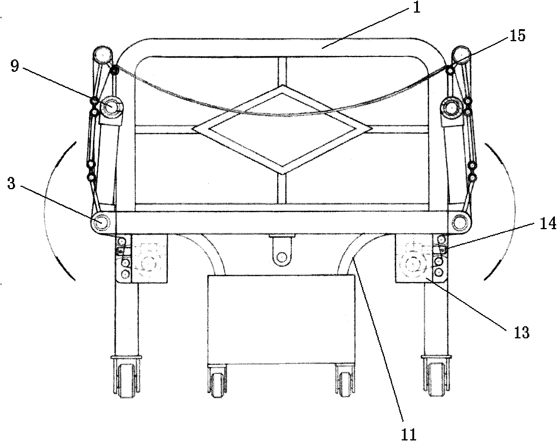 Multifunctional nursing bed for preventing bedsores