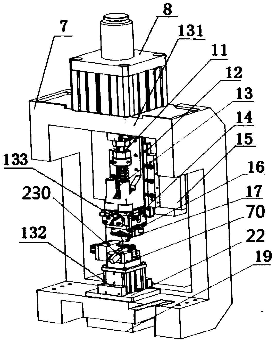 A contact knife automatic brazing equipment