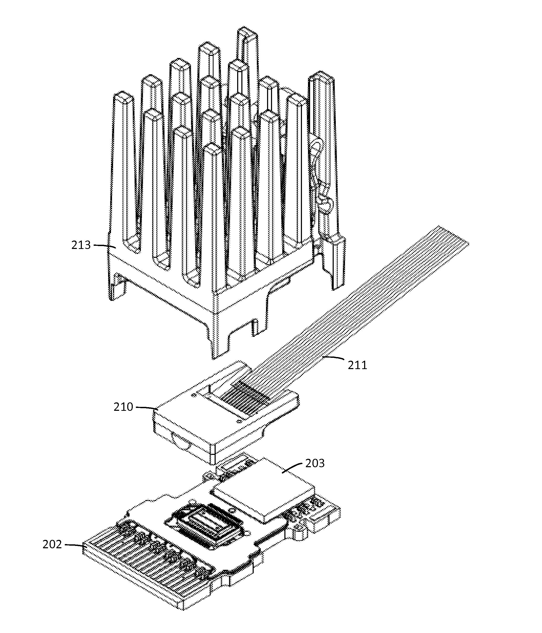 Methods for determining receiver coupling efficiency, link margin, and link topology in active optical cables