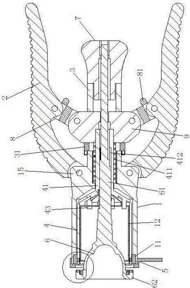 Prepuce cutting and stitching instrument