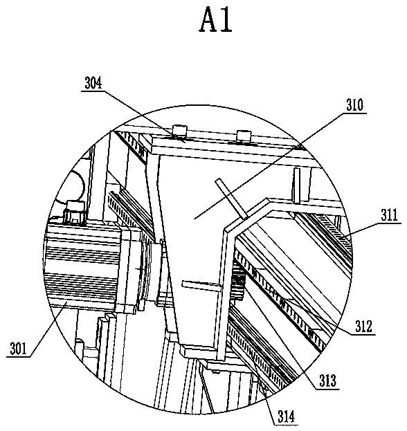 Processing line of concrete laminated plate and processing method thereof