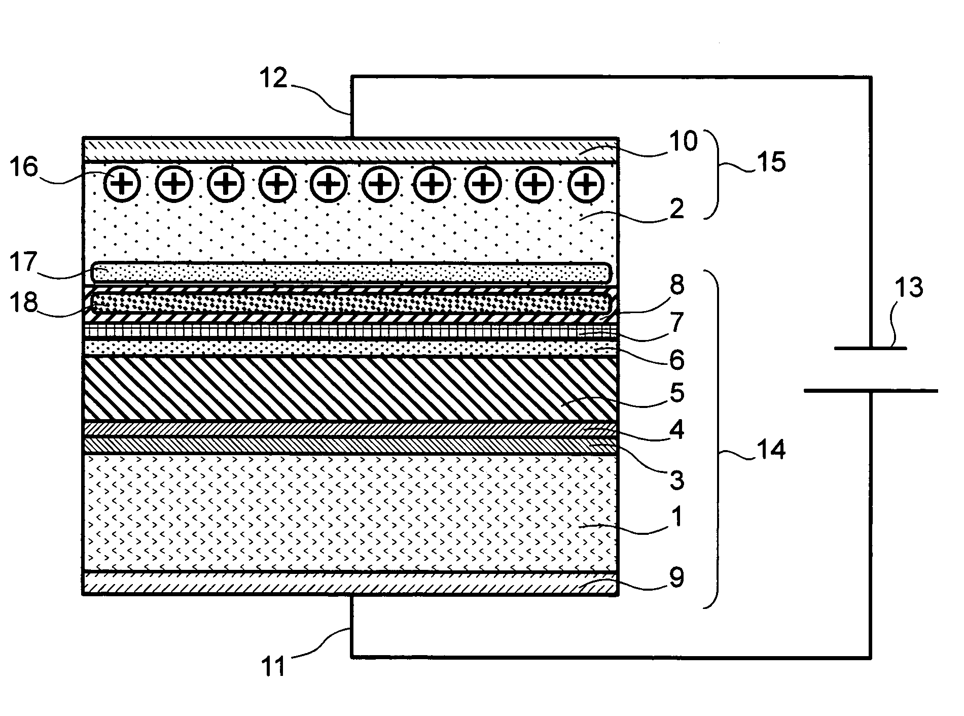 Anodic bonding method and electronic device having anodic bonding structure