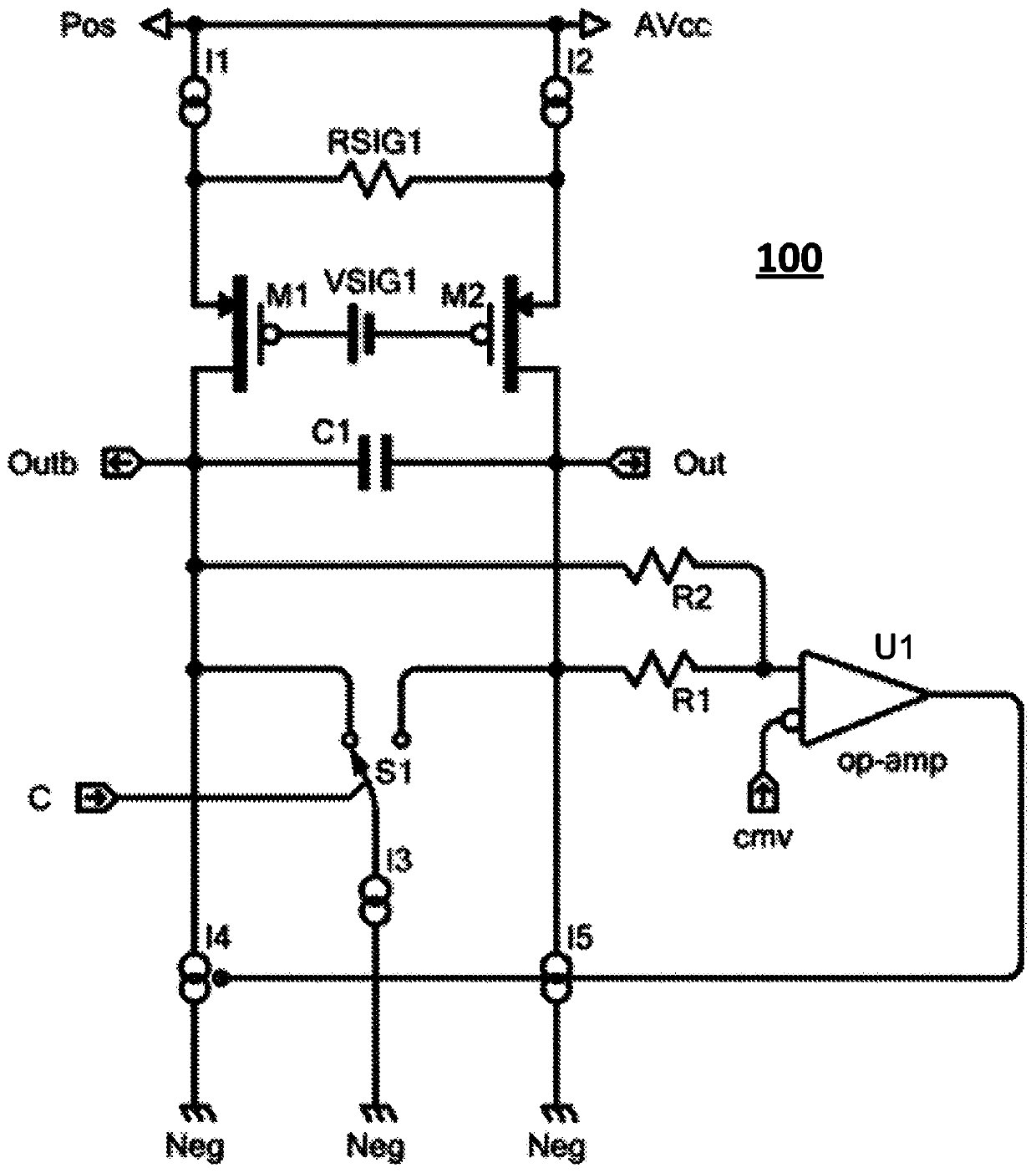 Low noise quantized feedback configuration