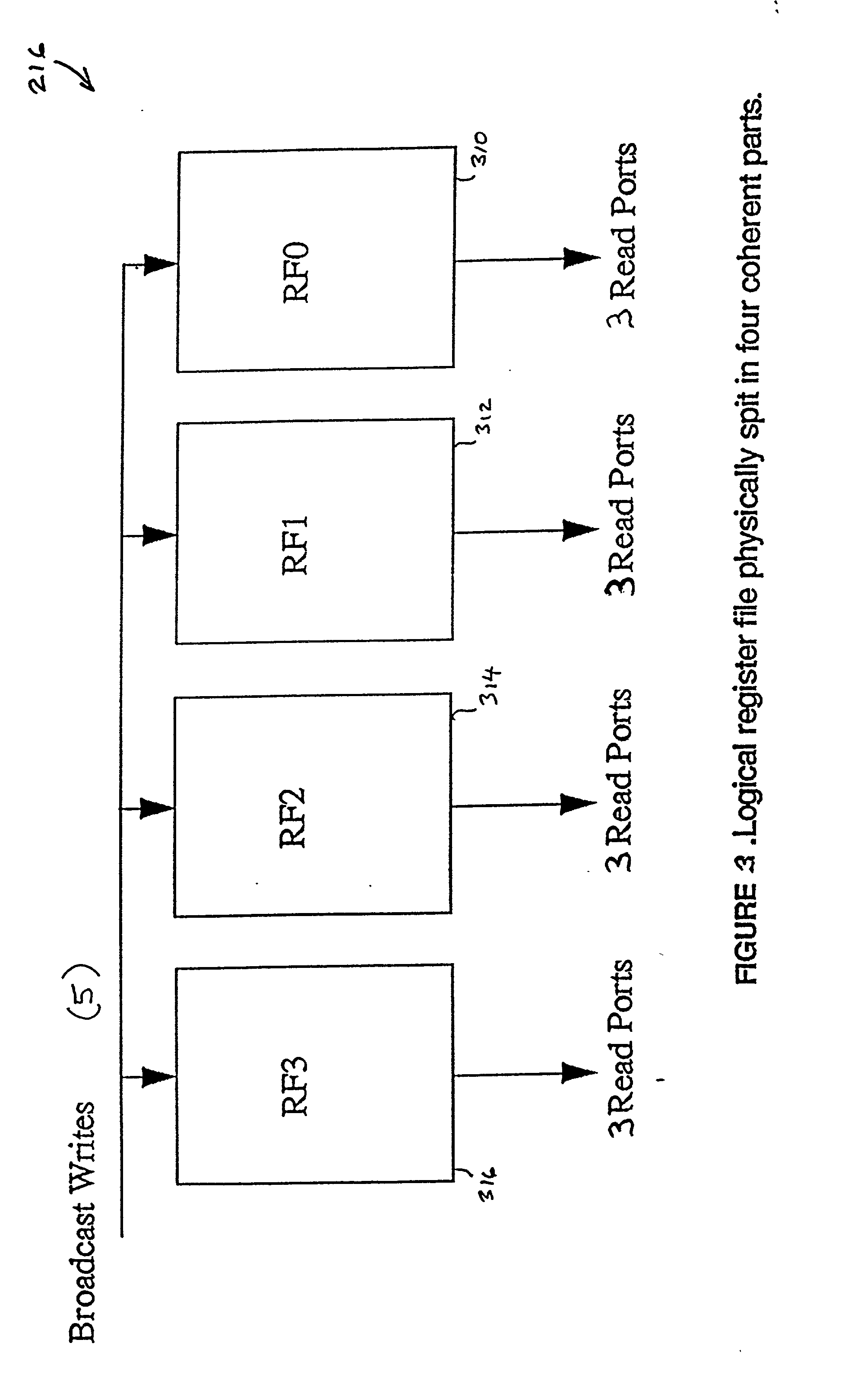 Local and global register partitioning in a vliw processor