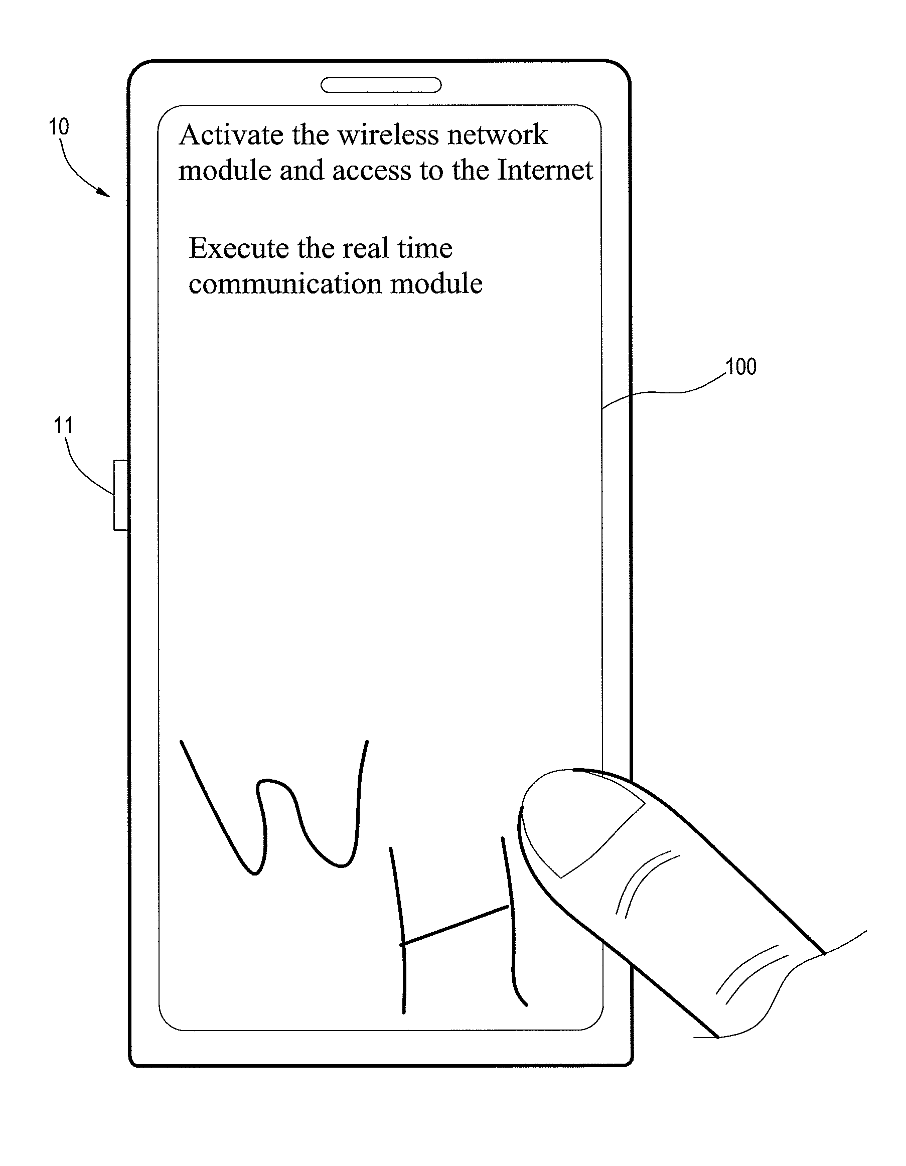 Method of inputting control instruction and handheld device thereof