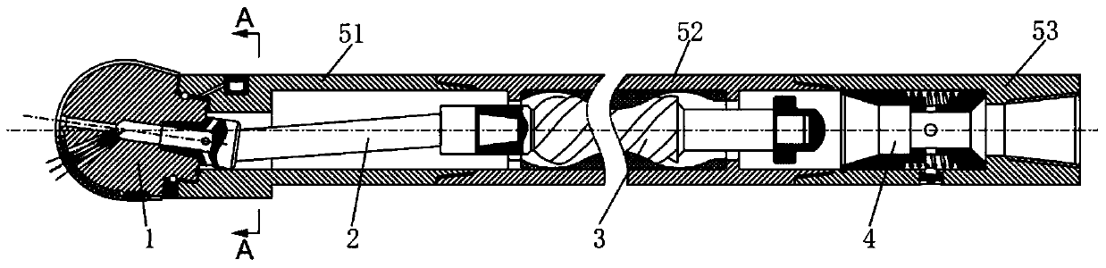 An Alternating Trajectory Cutting Rock Breaking Tool