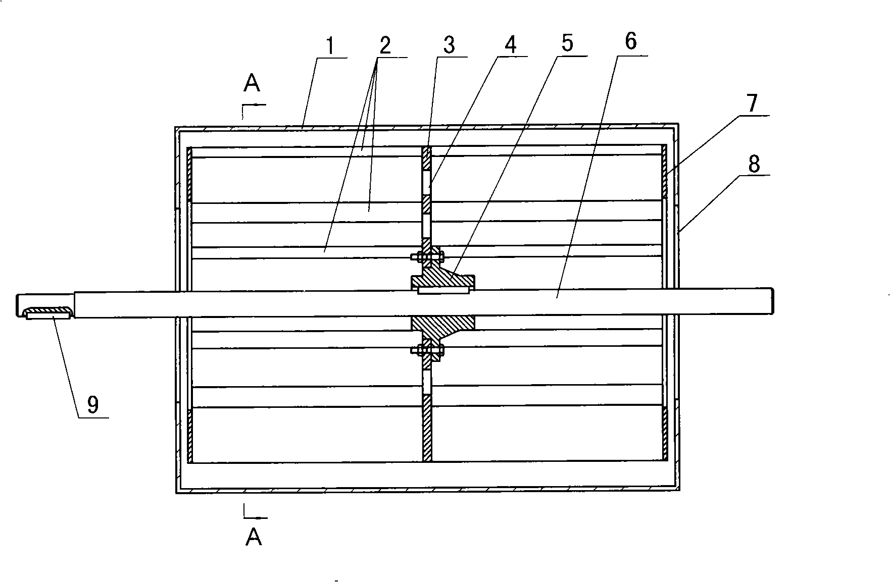 Through-flow double channel blower fan