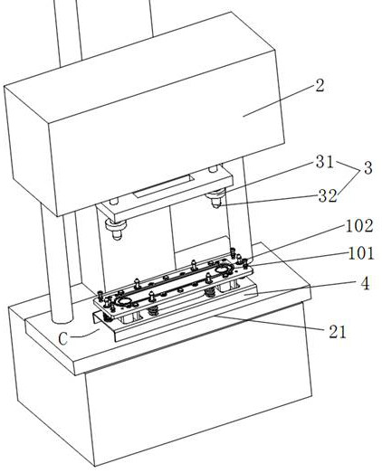 Method and tool for improving bonding rate of pipe nozzle and rib plate flanging hole