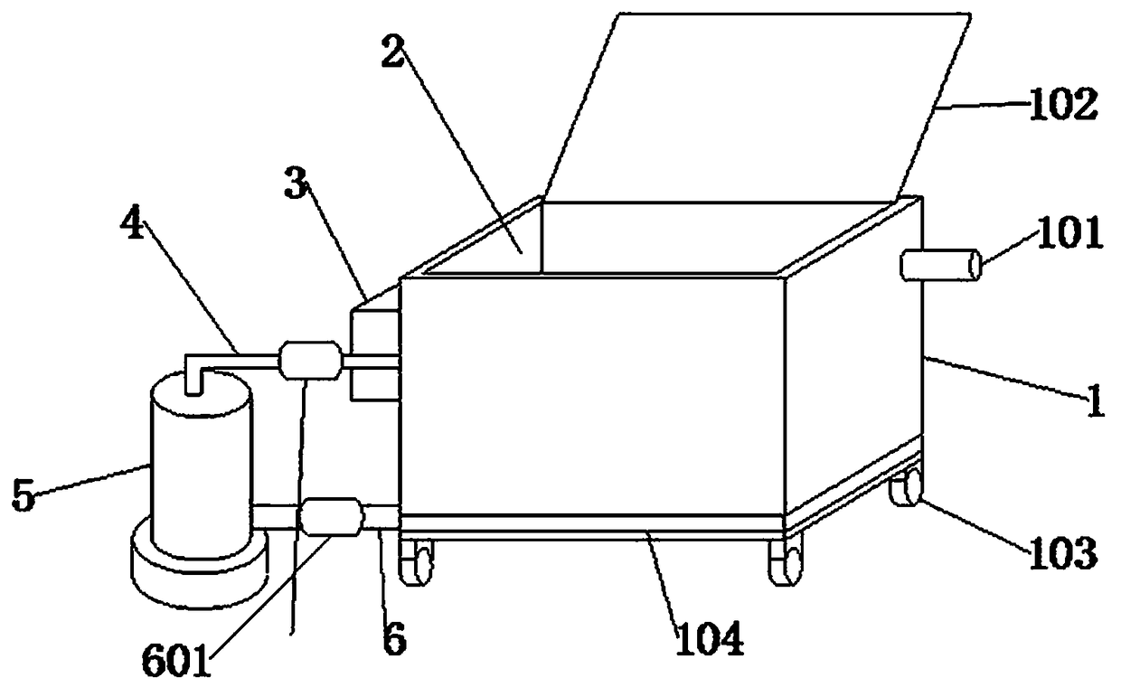 Water saving medical equipment cleaning device