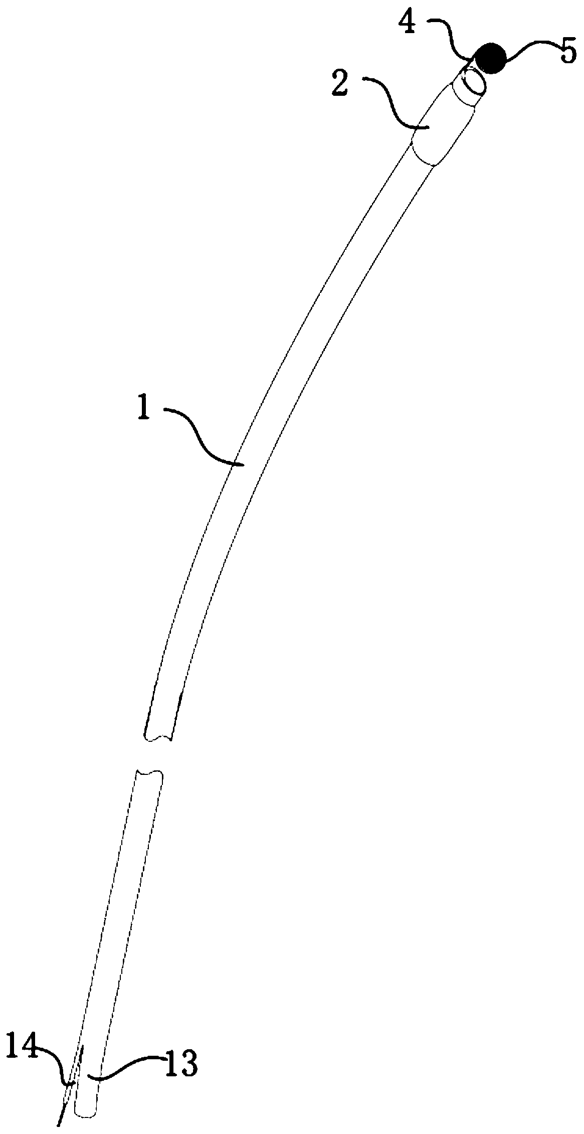 Ureter plugging device with balloon