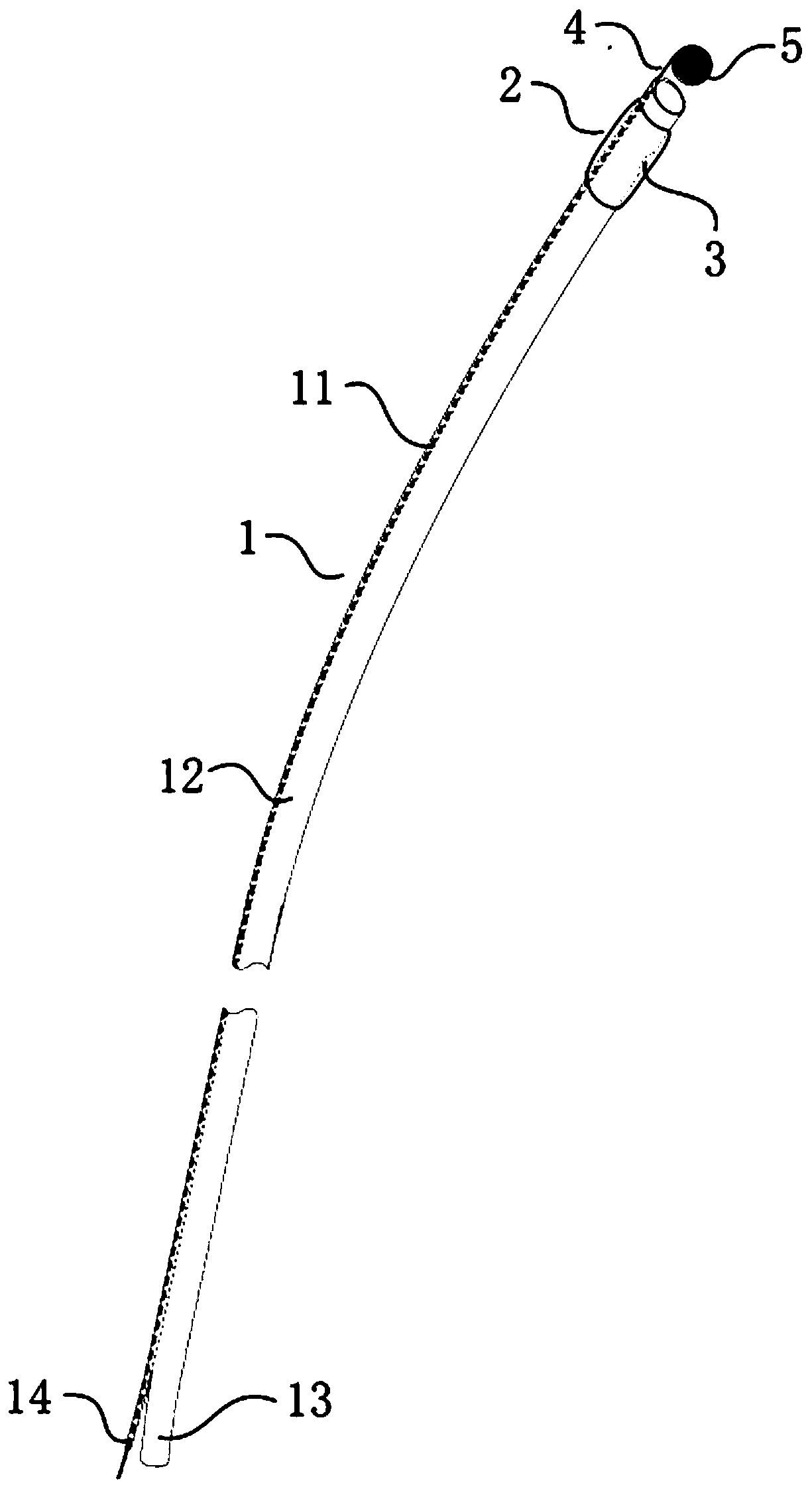 Ureter plugging device with balloon