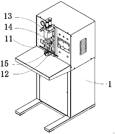 Table-type medium-frequency mono-side double-point spot welding machine