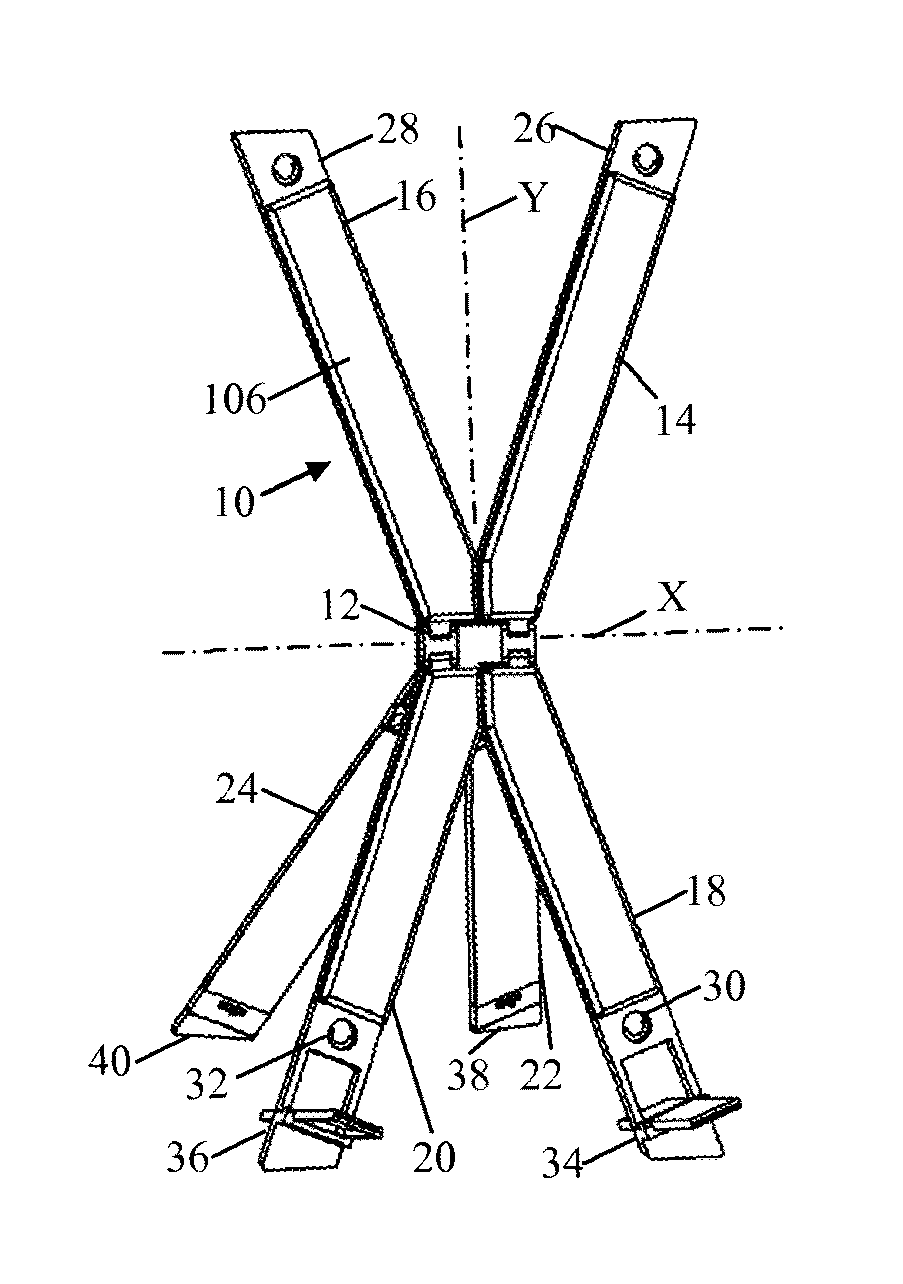 Collapsible bondage rack