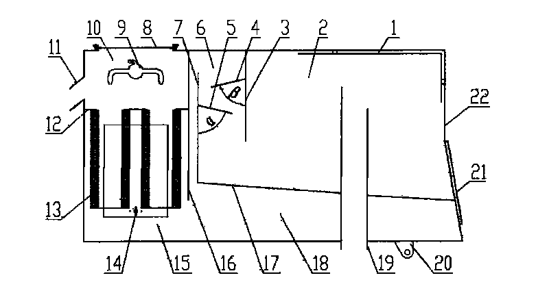 Box body of pure-suction type road sweeper