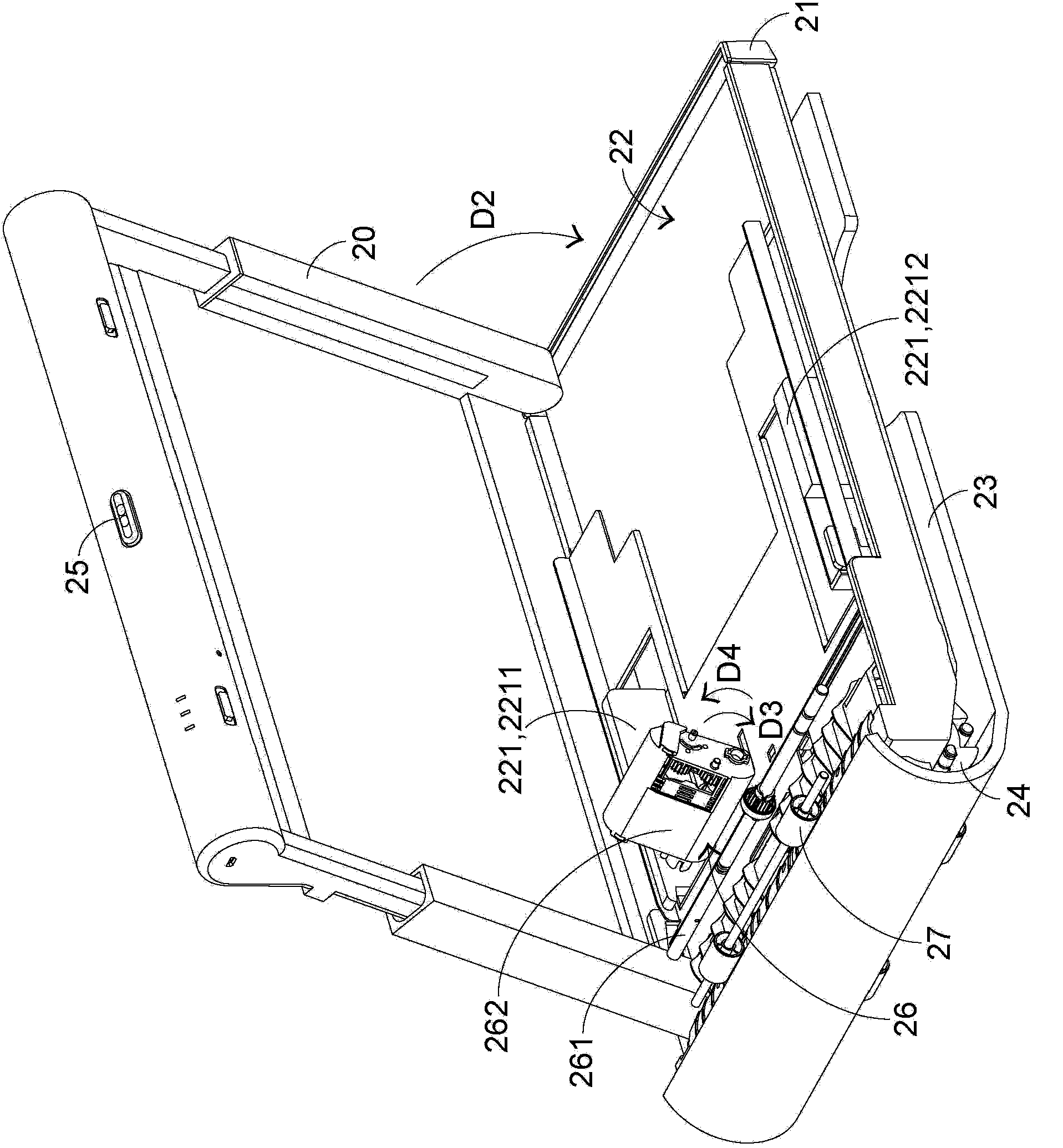 Document image reading device