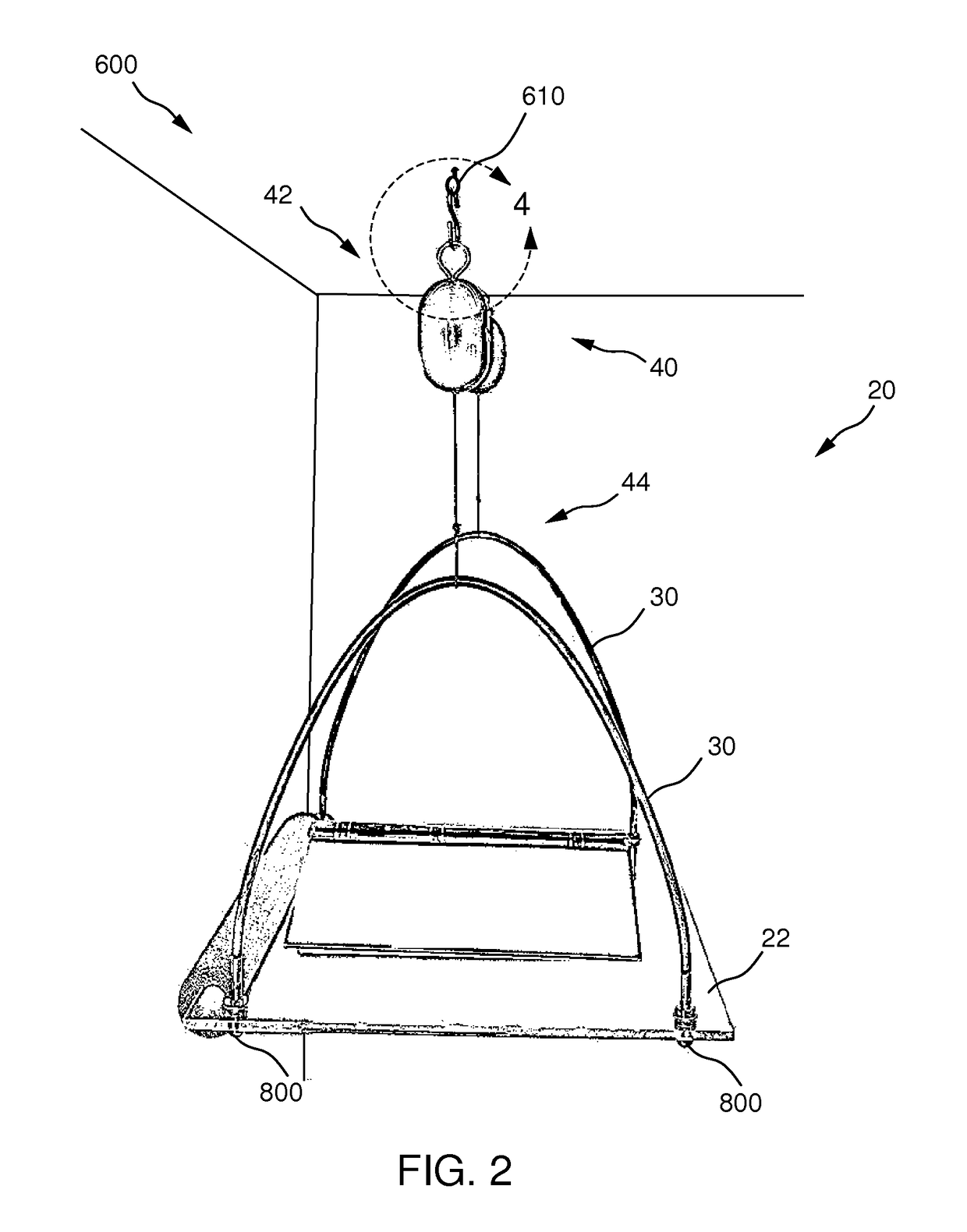 Overhead support for viewing media