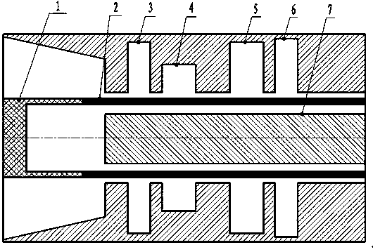 Dual-band low-guiding magnetic field compact high-power microwave device