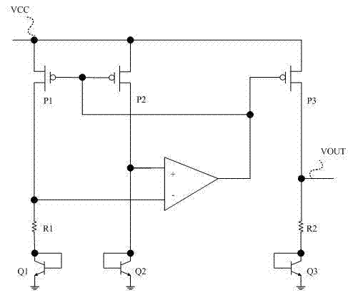 npn transistor reference voltage generating circuit