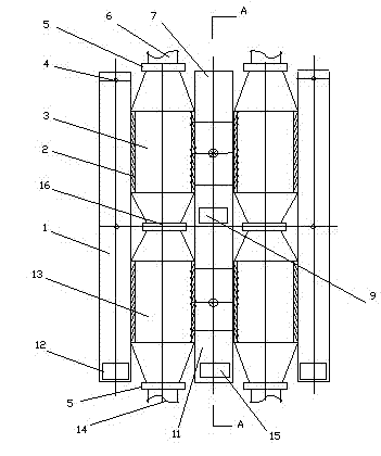 High-efficiency dry-method desulphurization, denitration and flue gas purification device