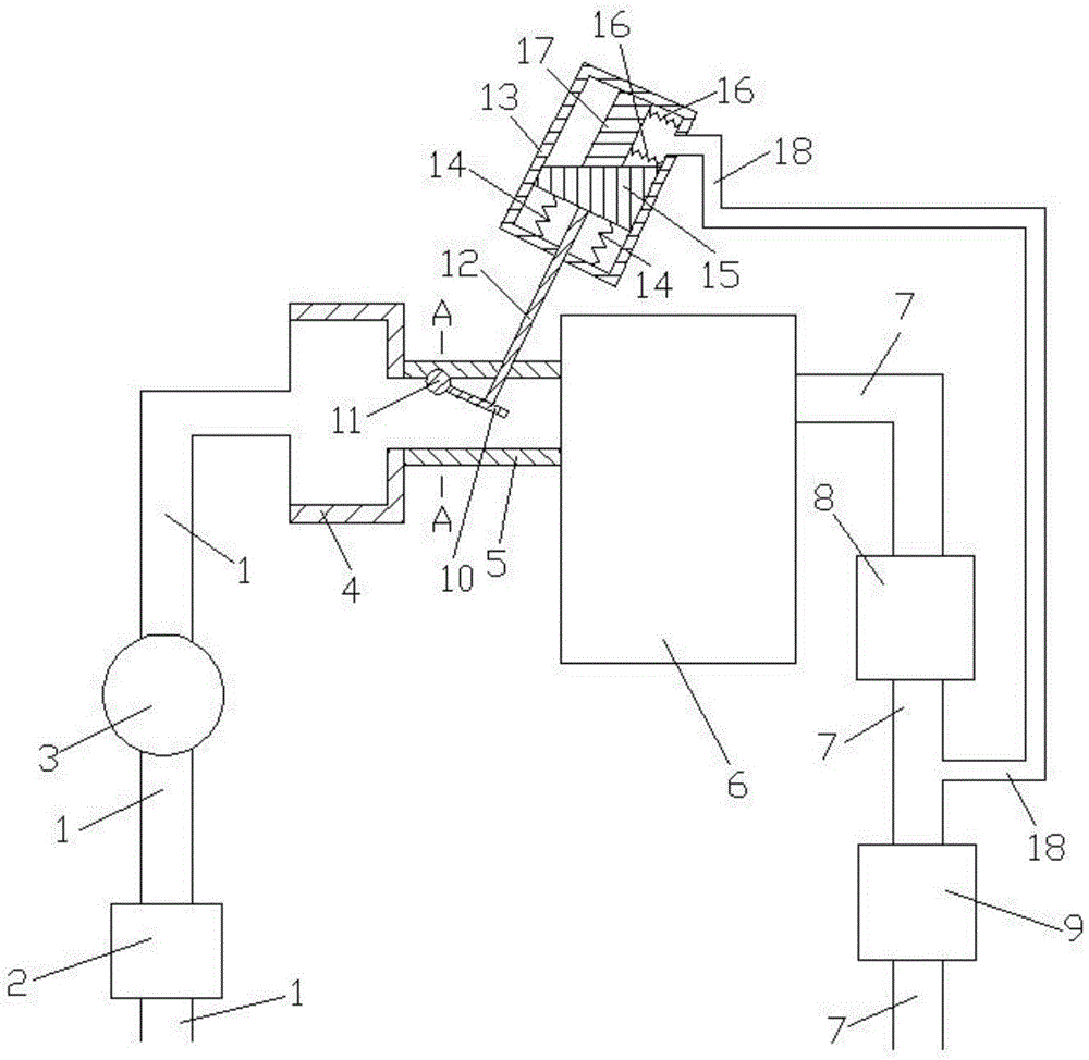 Hinge type throat adjusting system