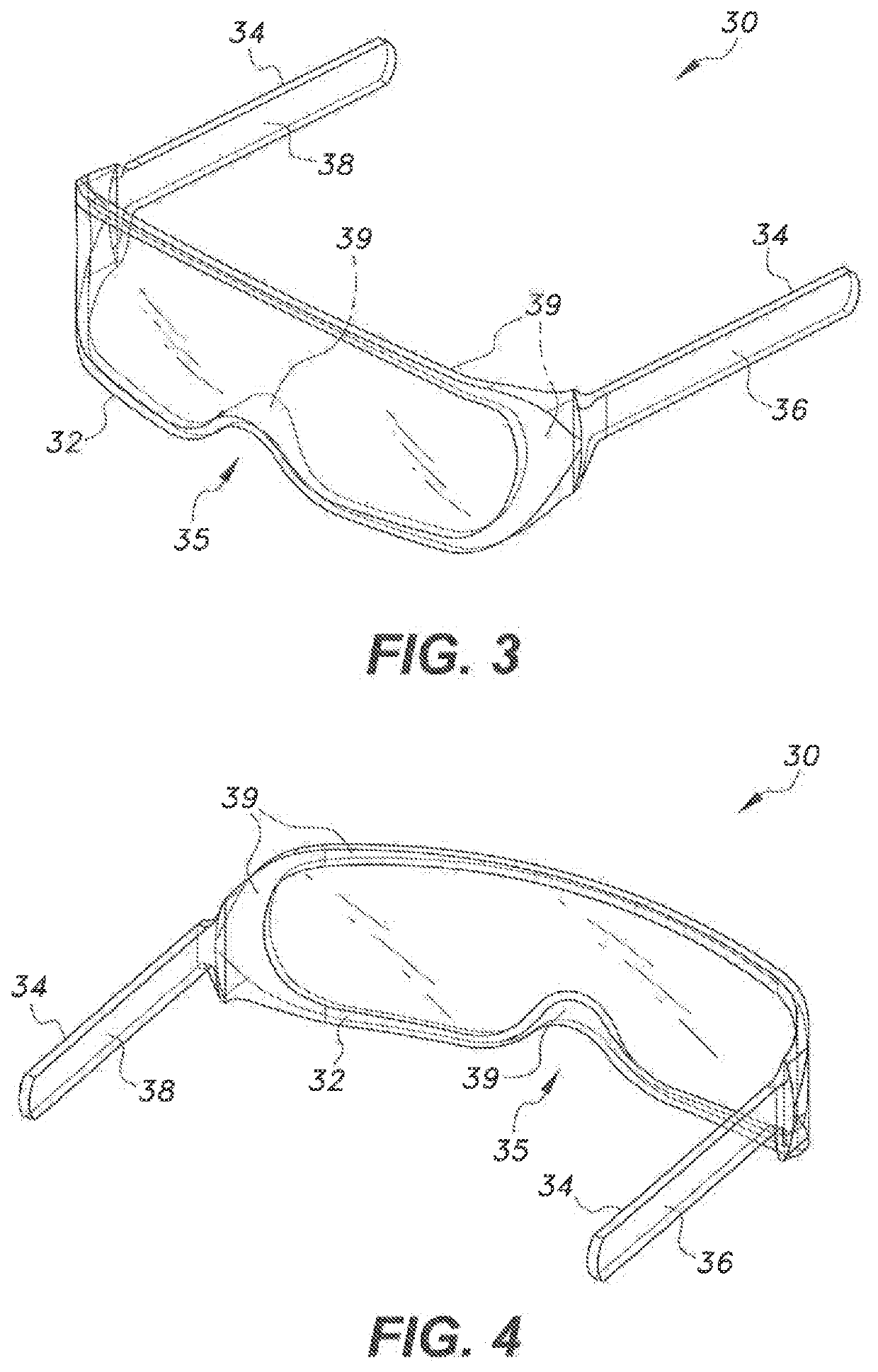 Adhesively attached eye masks