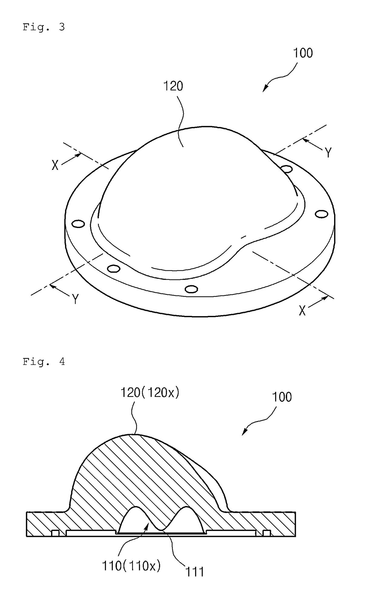 LED light-diffusing lens adopting asymmetric free-form surface expression