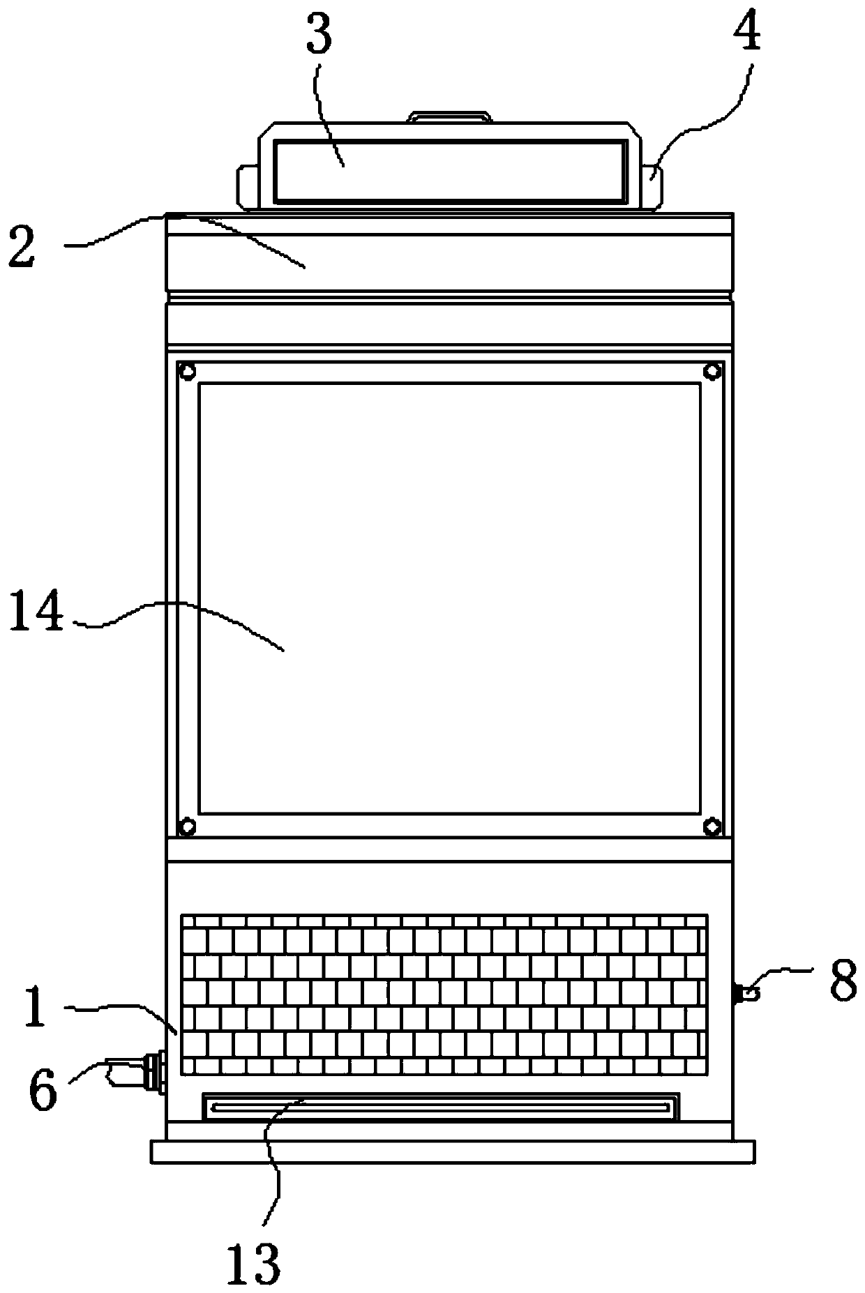 Air purification device with magnetic dust removal and atomization humidification functions