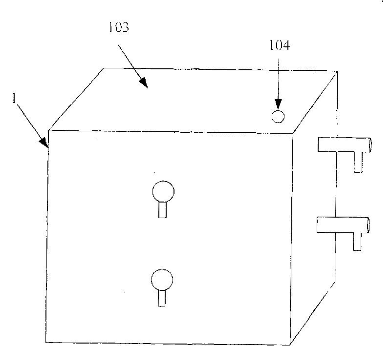 Electromagnetic shielding device of liquid capacitance type sensor