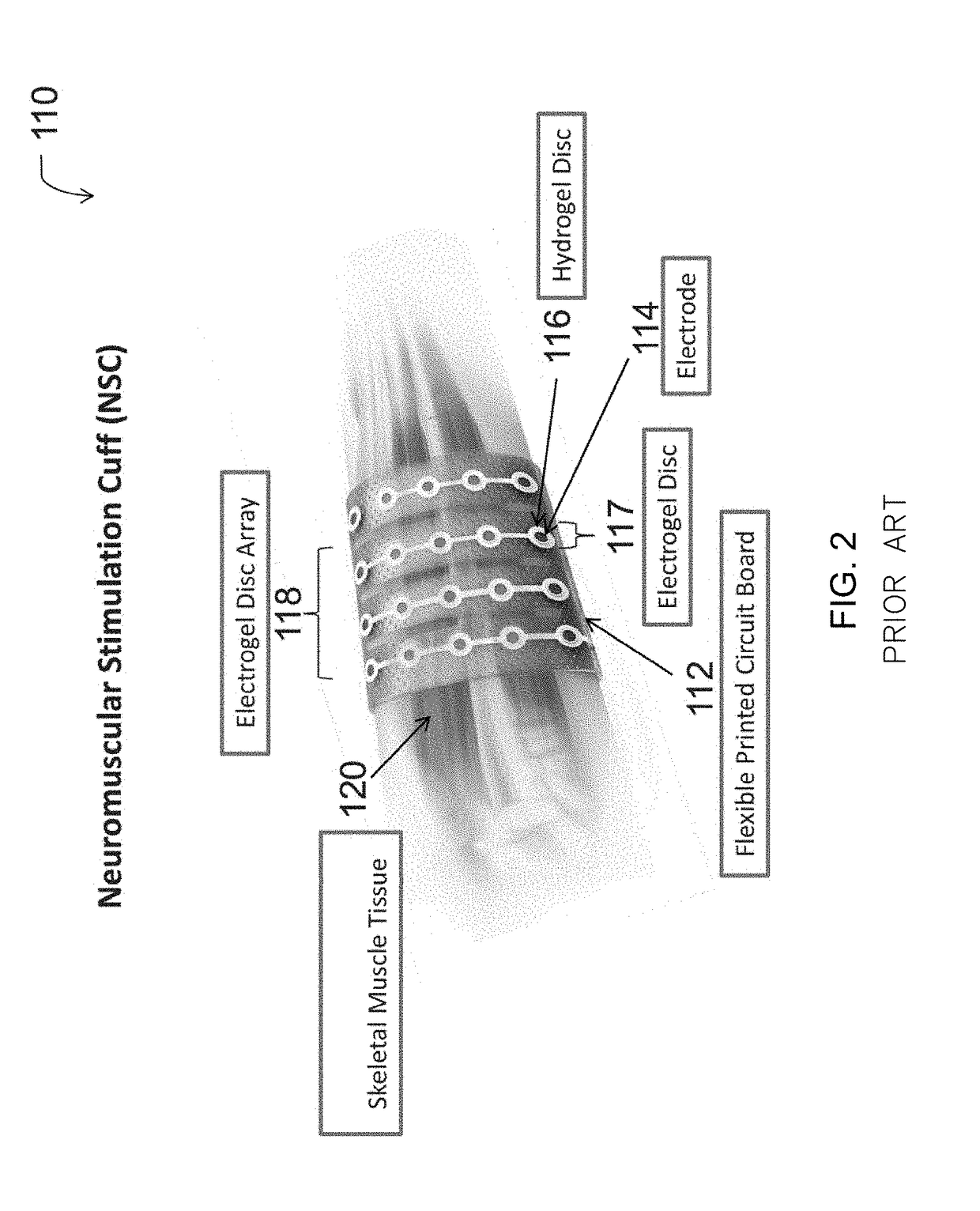 Flexible sheet for neuromuscular stimulation