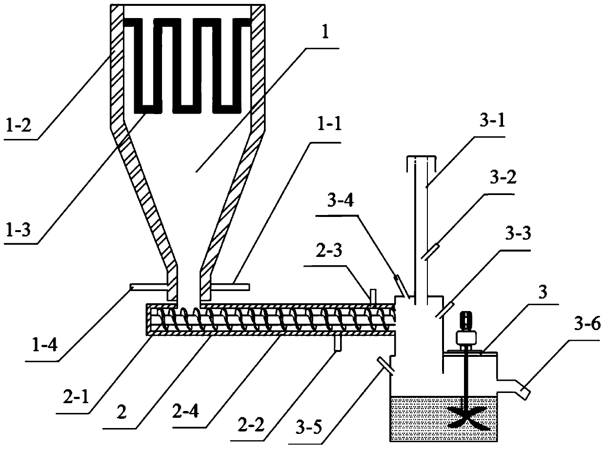 Cooling device for high-temperature powdery material and using method thereof